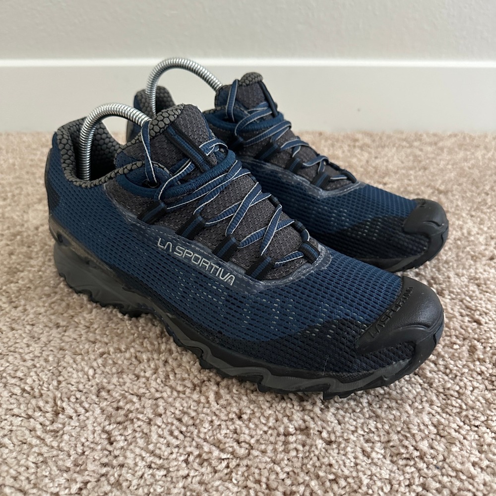 La Sportiva Wildcat Trail Running Shoes Mens 10.5 Blue Black 2061-C Hiking